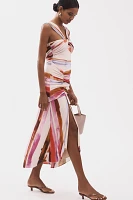 AMUR Casi Printed Jersey Maxi Dress