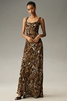 WAYF Sleeveless Draped Maxi Dress