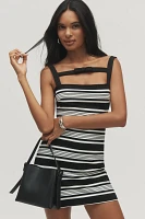 Hutch Sleeveless Square-Neck Knit Mini Dress