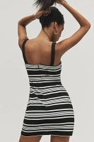 Hutch Sleeveless Square-Neck Knit Mini Dress