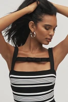 Hutch Sleeveless Square-Neck Knit Mini Dress