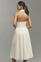 Hutch Alessia Sleeveless Halter Midi Dress