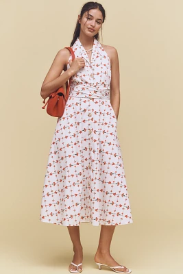 Flamenco Off-The-Shoulder Striped Dress