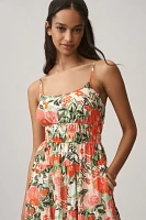 Hutch Hutton Sleeveless Square-Neck Tiered Maxi Dress