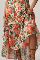 Hutch Hutton Sleeveless Square-Neck Tiered Maxi Dress