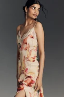 Hutch Baldwin Sleeveless Lace-Trim V-Neck Slip Maxi Dress