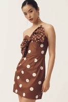 Hutch Strapless Bow Slim Mini Dress