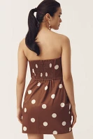 Hutch Strapless Bow Slim Mini Dress