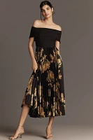 Hutch Off-The-Shoulder Twofer Midi Dress