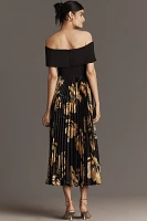 Hutch Off-The-Shoulder Twofer Midi Dress