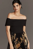 Hutch Off-The-Shoulder Twofer Midi Dress