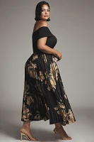 Hutch Off-The-Shoulder Twofer Midi Dress