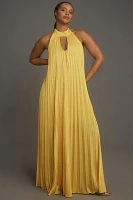 Hutch Halter Pleated Maxi Dress