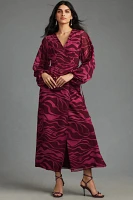 Hutch Wade V-Neck Wrap Maxi Dress