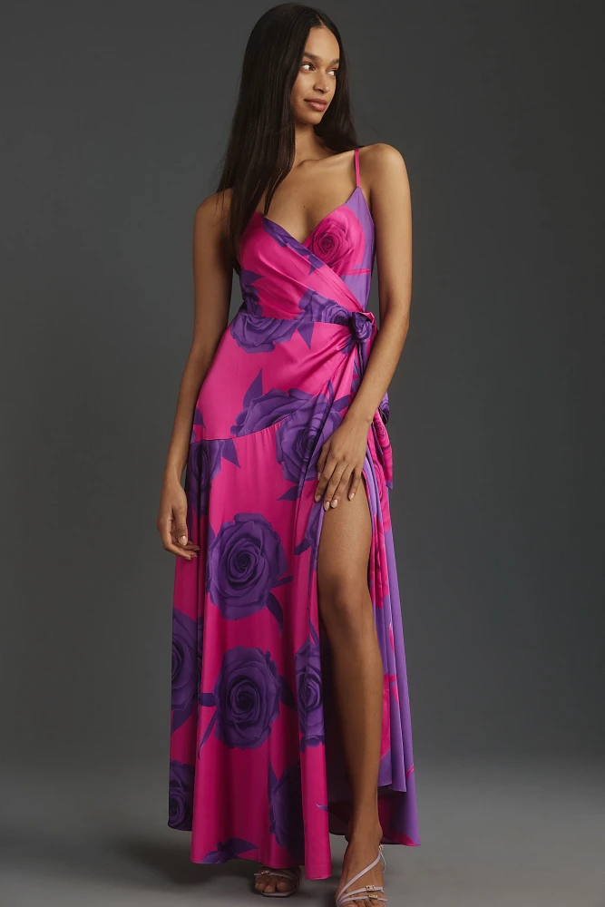 Hutch Alden V-Neck Tie-Waist Maxi Dress