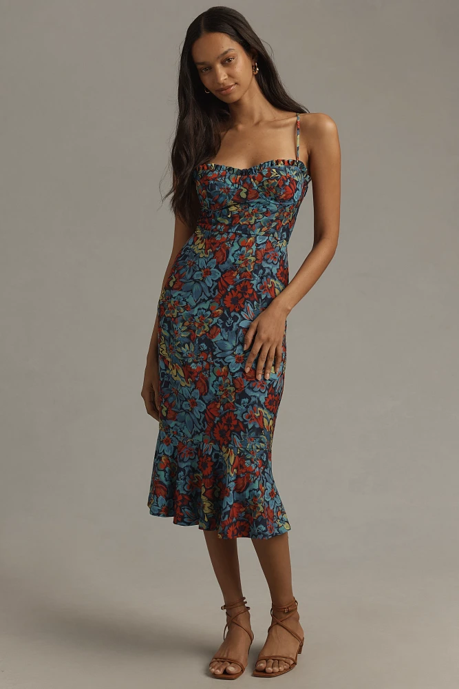 Hutch Selene Sleeveless Sweetheart Midi Dress