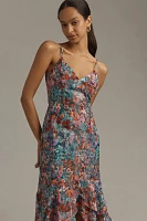 Hutch Royce Sleeveless Slim High-Low Maxi Dress