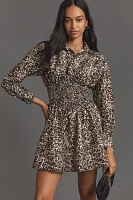 Hutch Long-Sleeve V-Neck Mini Dress