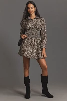 Hutch Long-Sleeve V-Neck Mini Dress