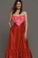 Hutch Strapless Heart Maxi Dress