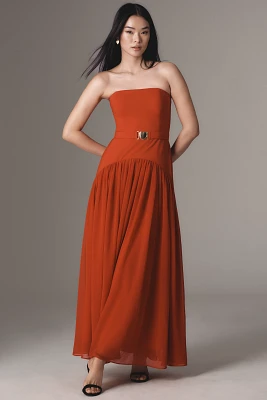 Hutch Strapless Drop-Waist Maxi Dress