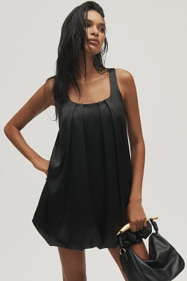 Hutch Sleeveless Pleated Bubble-Hem Mini Dress