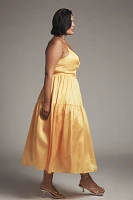 Hutch Atherton Sleeveless V-Neck Belted Midi Dress