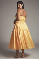 Hutch Atherton Sleeveless V-Neck Belted Midi Dress
