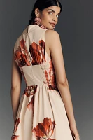 Hutch Vivian Sleeveless Midi Shirt Dress