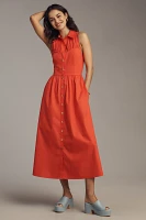 Hutch Vivian Sleeveless Midi Shirt Dress