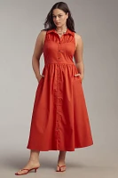 Hutch Vivian Sleeveless Midi Shirt Dress