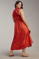 Hutch Vivian Sleeveless Midi Shirt Dress
