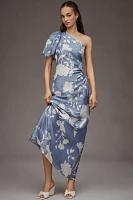 KIVARI Amelie One-Shoulder Side-Cutout A-Line Maxi Dress