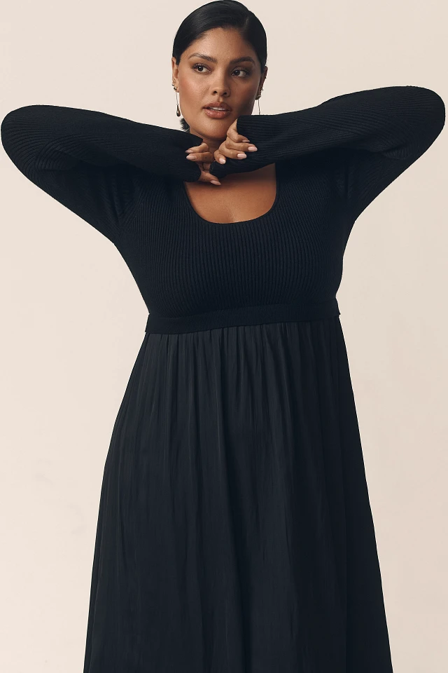 By Anthropologie The Thea Twofer Sweater Dress: Scoop-Neck Edition | The Summit By Anthropologie The Thea Twofer Sweater Dress: Scoop-Neck Edition | The Summit
