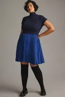 The Thea Short-Sleeve Twofer Sweater Mini Dress