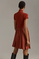 The Thea Twofer Sweater Dress: Short-Sleeve Mini Edition