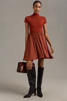 The Thea Twofer Sweater Dress: Short-Sleeve Mini Edition