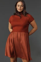 The Thea Twofer Sweater Dress: Short-Sleeve Mini Edition
