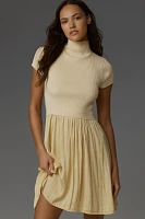 The Thea Twofer Sweater Dress: Short-Sleeve Mini Edition