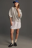 Pilcro Hooded Sweatshirt Twofer Mini Dress