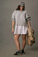 Pilcro Hooded Sweatshirt Twofer Mini Dress