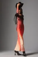 Delfi Collective Long-Sleeve Ombre Slip Dress