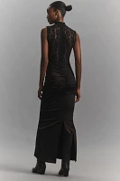 Delfi Collective Addison Sheer Lace Maxi Dress