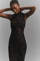 Delfi Collective Addison Sheer Lace Maxi Dress