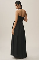 Delfi Collective Megan Halter Drop-Waist Maxi Dress