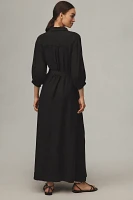 The Mona Linen Shirt Dress By Maeve