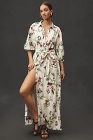 The Mona Linen Shirt Dress By Maeve