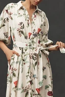 The Mona Linen Shirt Dress By Maeve