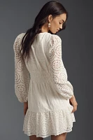 The Somerset Mini Dress: Long-Sleeve Eyelet Edition