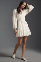 The Somerset Mini Dress: Long-Sleeve Eyelet Edition